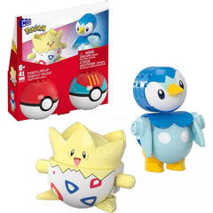 MEGA Pokémon Building Toys Set, Poké Ball 2-Pack, Togepi & Piplup 41 Pieces