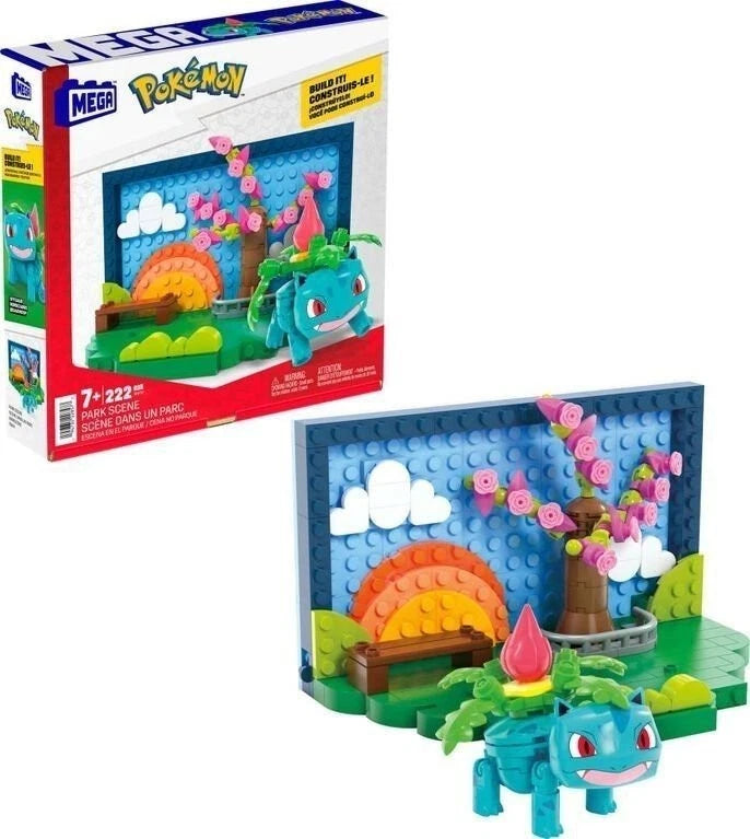 MEGA Pokémon Park Scene Building Toy Kit with 1 Poseable Action Figure (220 Pieces), Creative Building Set for Kids thumbnail