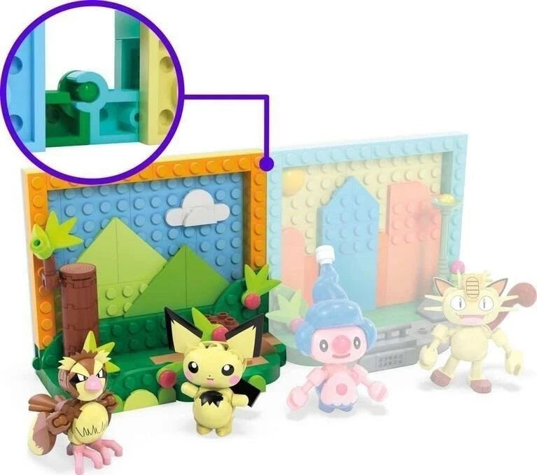 MEGA Pokémon Park Scene Building Toy Kit with 1 Poseable Action Figure (220 Pieces), Creative Building Set for Kids thumbnail