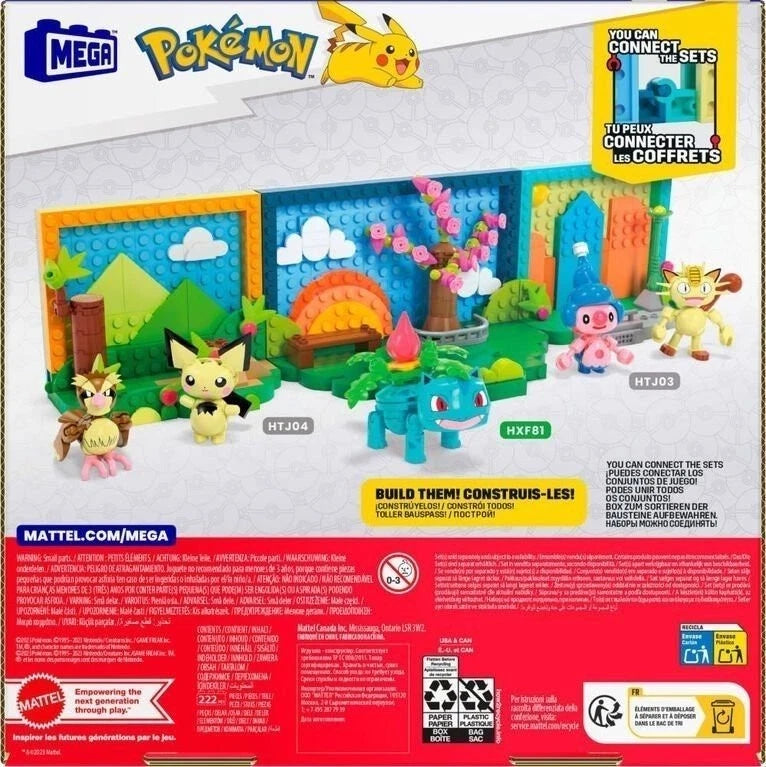 MEGA Pokémon Park Scene Building Toy Kit with 1 Poseable Action Figure (220 Pieces), Creative Building Set for Kids thumbnail
