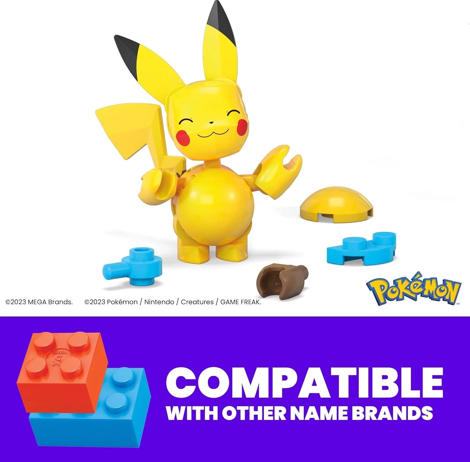 MEGA Pokémon Pikachu & Zubat Building Kit, 2 Action Figures thumbnail