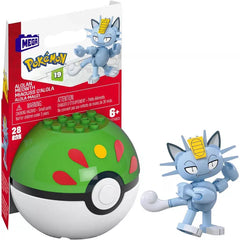 MEGA Pokémon Poké Ball Torchic, Treecko, Mudkip, Vulpix, Meowth,or Rattata Toy Figure Choose One Pokémon Collector Gift