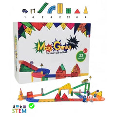 Mag-Genius 33 Pc 3D Color Magnet Race