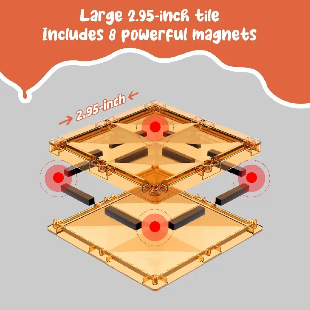 Mag-Genius Magnet Tiles Building Toy Set  143 pc thumbnail