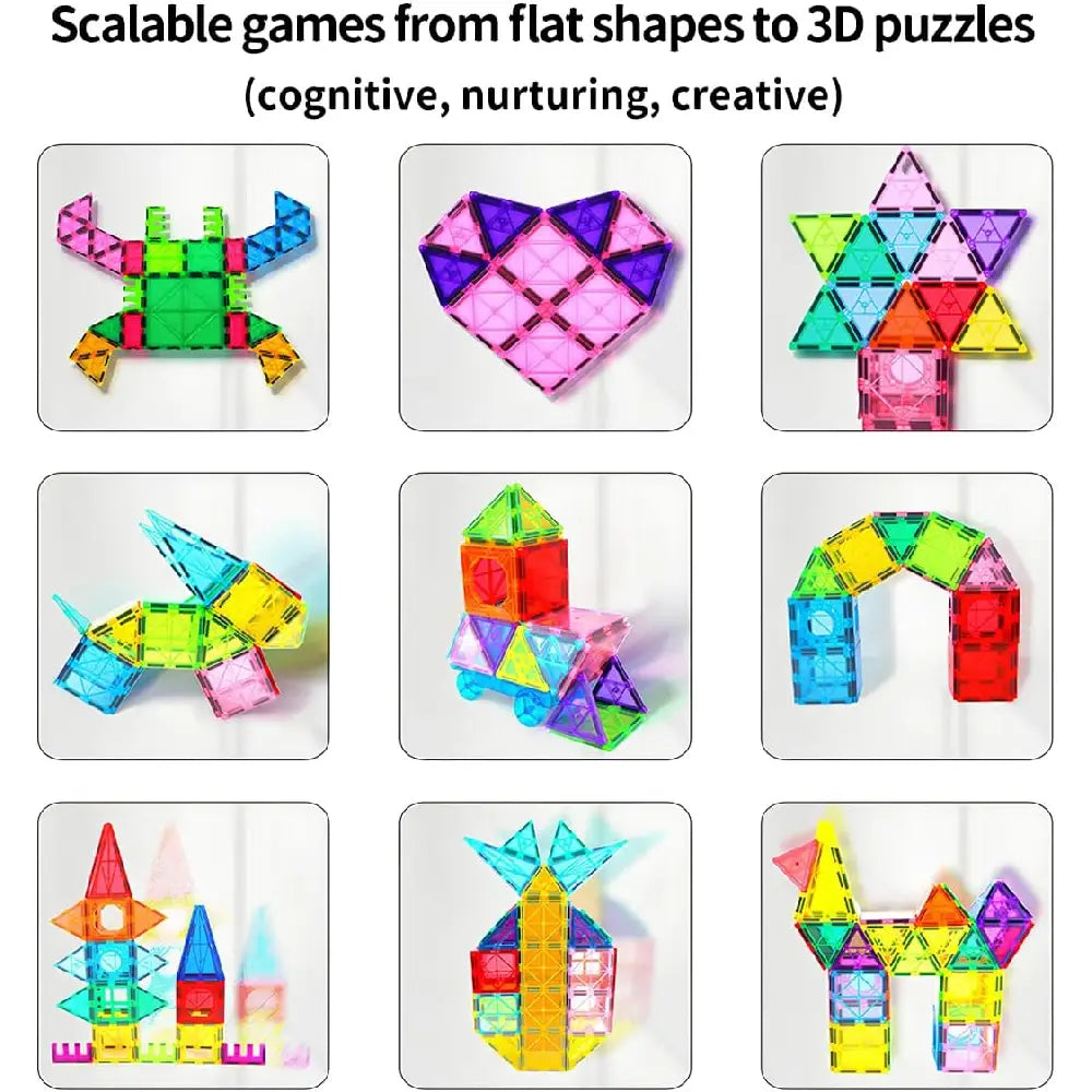 Mag-Genius Magnet Tiles Building Toy Set  143 pc thumbnail