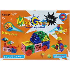 Mag-Genius S2 Magnetic Building Blocks Tiles MGS-64
