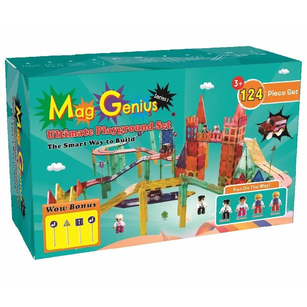 Mag Track Racing Mag-Genius 124 Piece Racing Track Set MGS-124 – TheKUDA.com