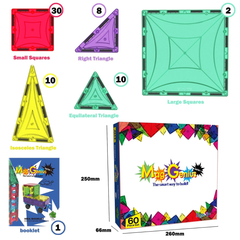 Mag-Genius Award-Winning Magnetic Tiles 60pcs