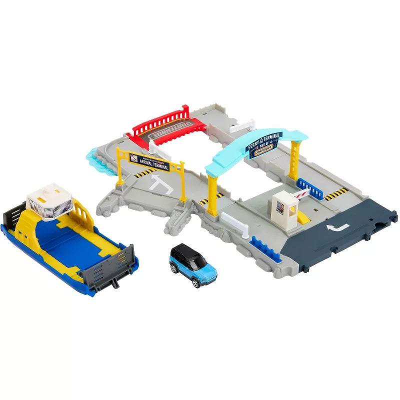 Matchbox Action Drivers Ferry Port Vehicle Playsets with Ferry Boat & Car thumbnail