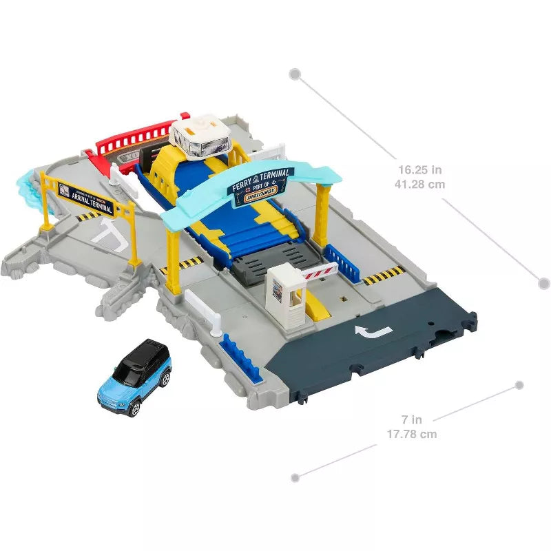 Matchbox Action Drivers Ferry Port Vehicle Playsets with Ferry Boat & Car thumbnail