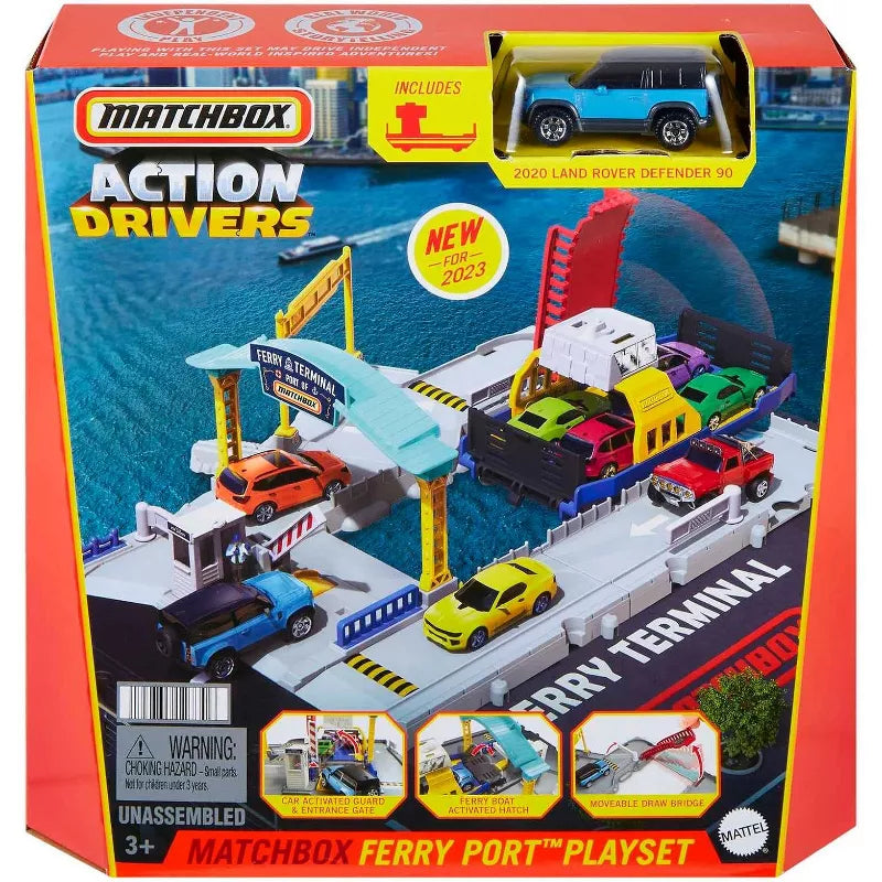 Matchbox Action Drivers Ferry Port Vehicle Playsets with Ferry Boat & Car thumbnail