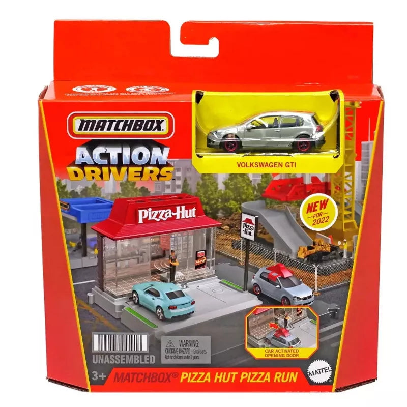 Matchbox Action Drivers Pizza Hut Playset Includes 1 Vehicle thumbnail