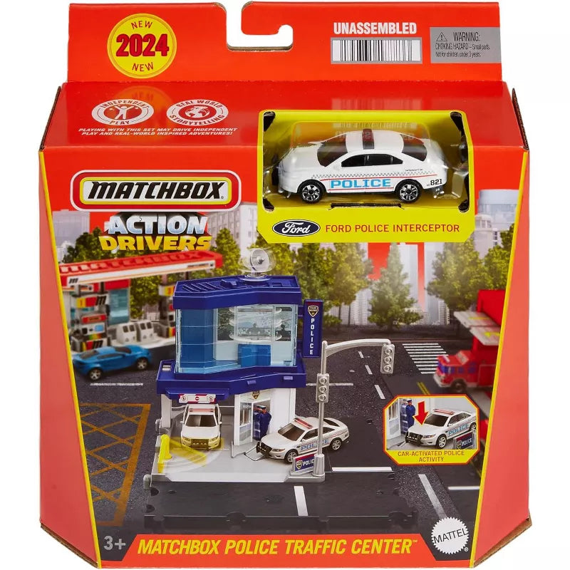 Matchbox Action Drivers Police Traffic Center w/ Ford Police Car 1:64 Scale Playset thumbnail