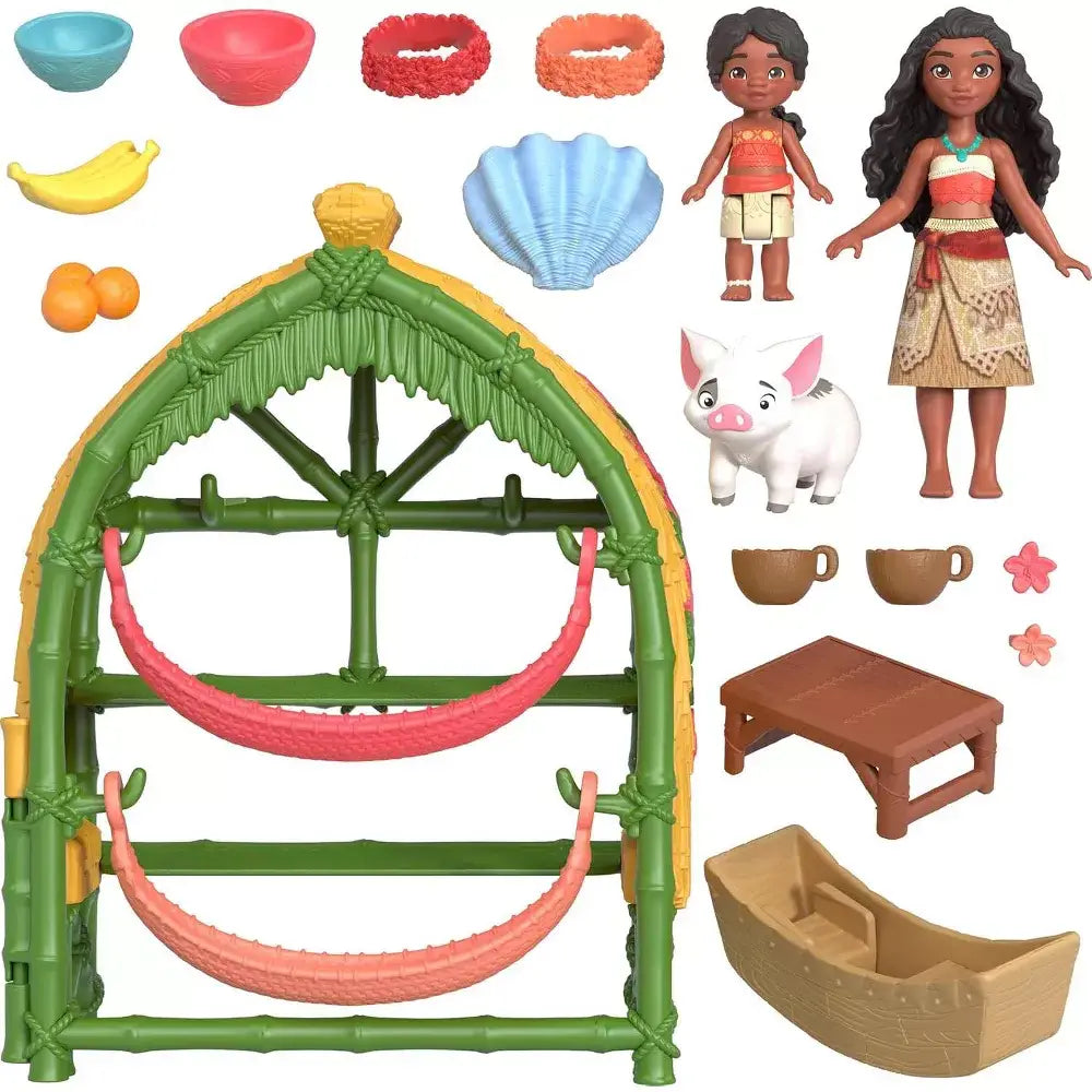Mattel Disney Moana 2 Toys, Moana & Simea Village Home Playset thumbnail