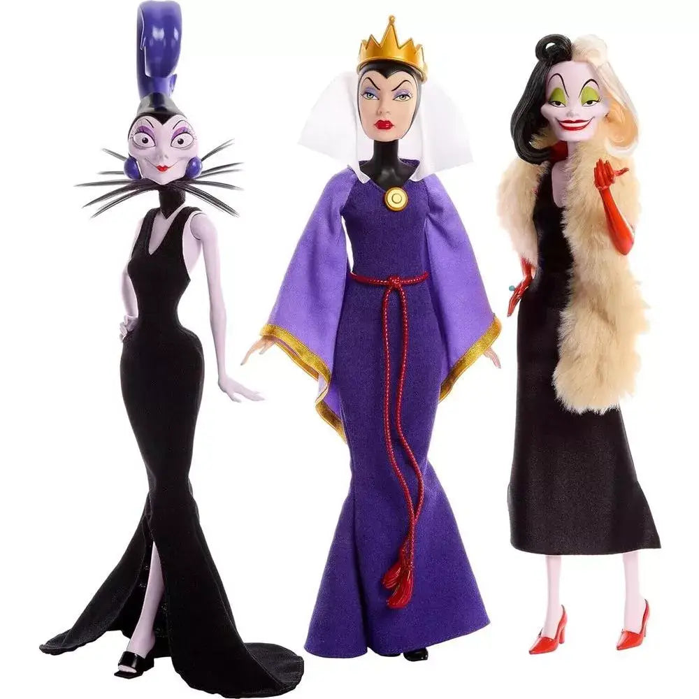 Mattel Disney Villains Evil Queen, Cruella de Vil & Yzma Fashion Dolls, thumbnail