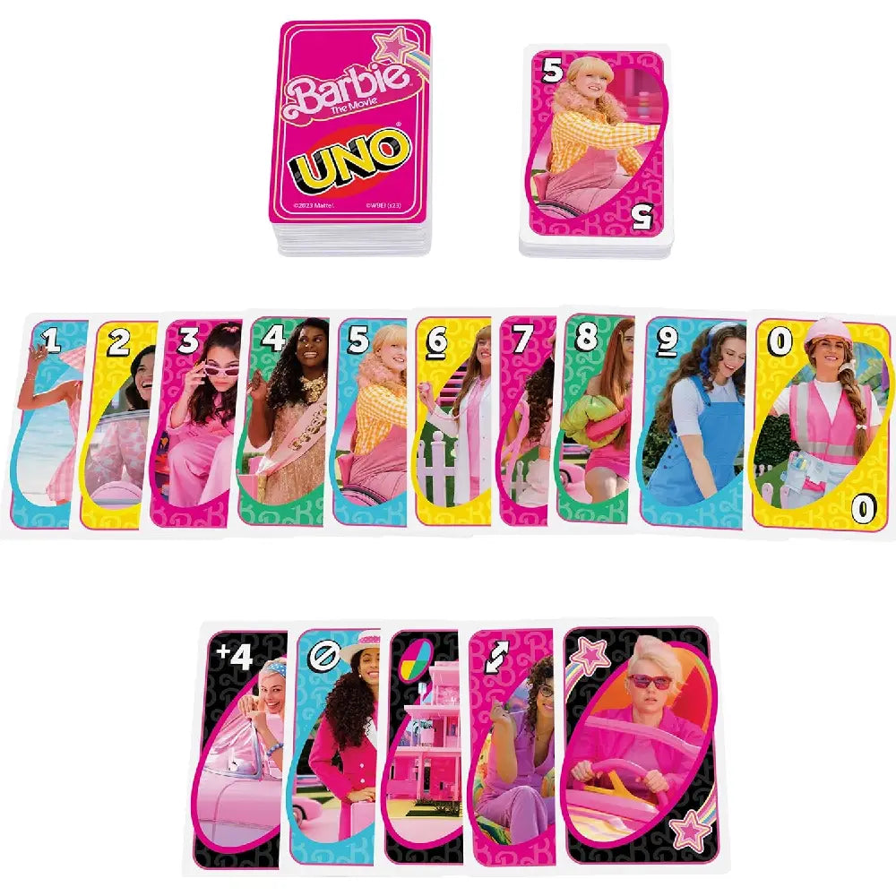 Mattel Games UNO Barbie The Movie Card Game HPY59 thumbnail