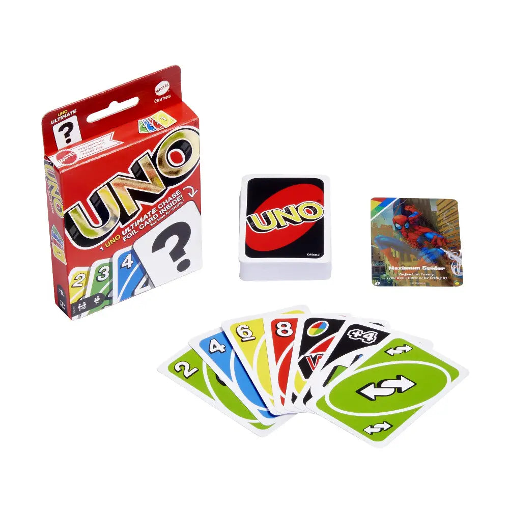 Mattel Games UNO Ultimate Card Game Foil Cards HJH89 thumbnail