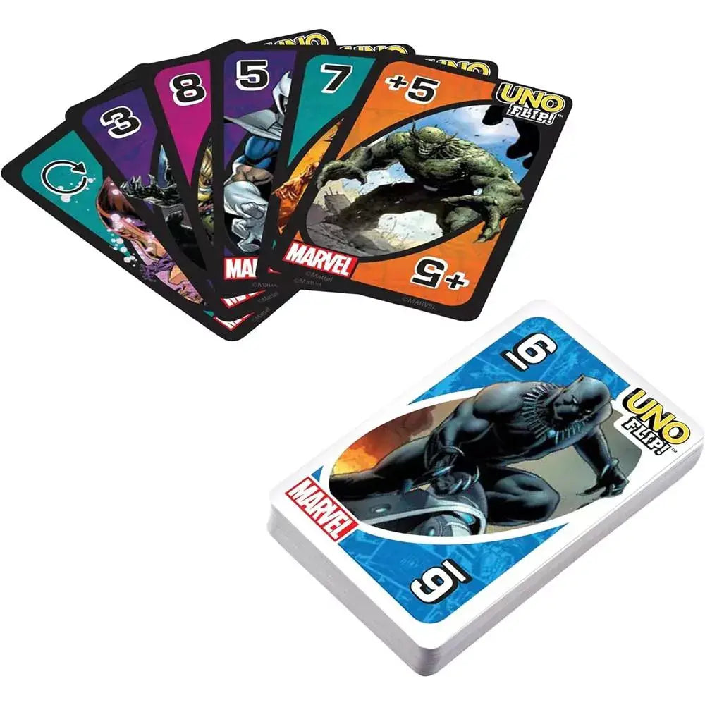 Mattel Games UNO Flip! Marvel Card thumbnail