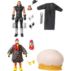 Mattel WWE 2-Pack Undertaker & Gobbledy Gooker Action Figures with Accessories