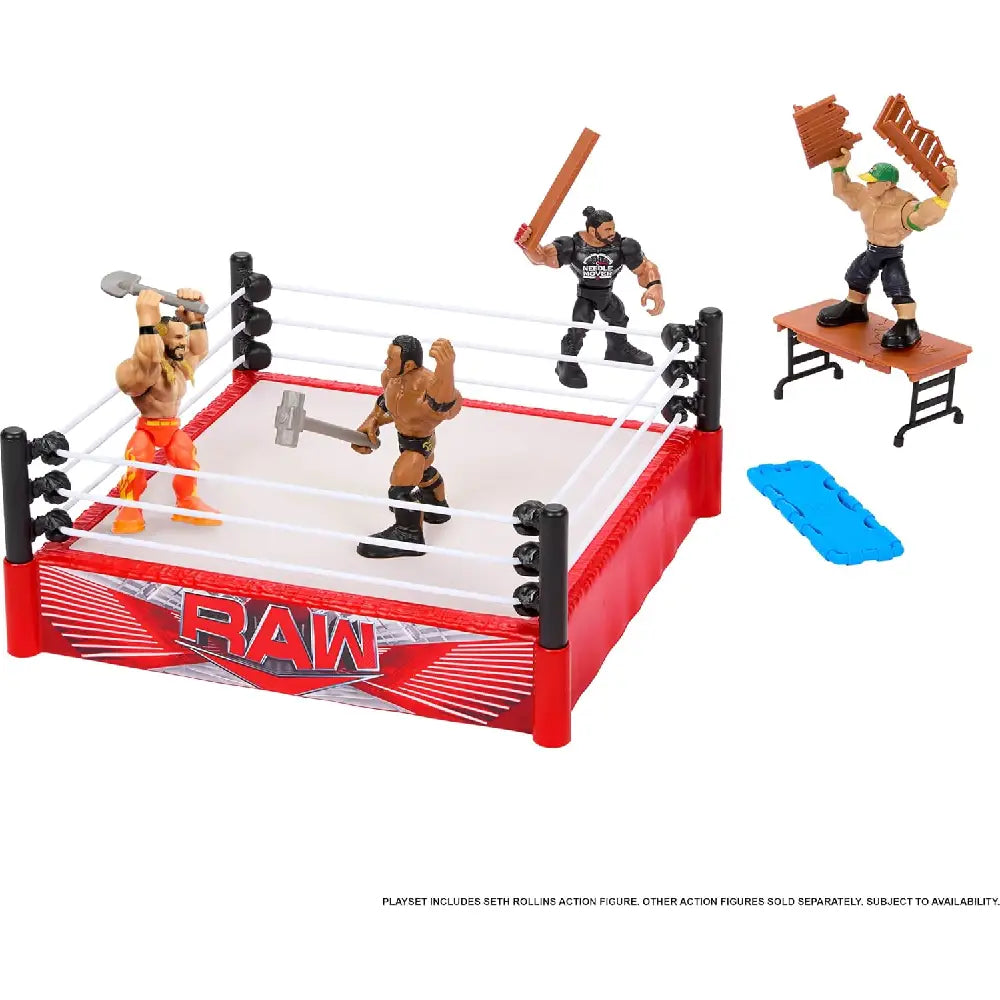 Mattel WWE Knuckle Crunchers Rebound Ring Playset w/ 2.5-inch Seth Rollins Action Figure. Clash and spring into action with the WWE Rebound Ring & Knuckle Crunchers action figure playset! JFK77 thumbnail