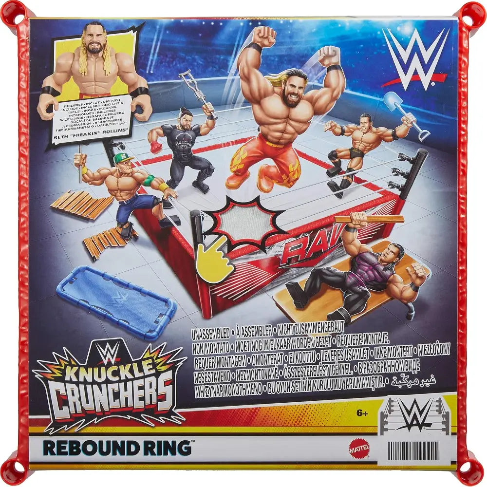 Mattel WWE Knuckle Crunchers Rebound Ring Playset w/ 2.5-inch Seth Rollins Action Figure. Clash and spring into action with the WWE Rebound Ring & Knuckle Crunchers action figure playset! JFK77 thumbnail