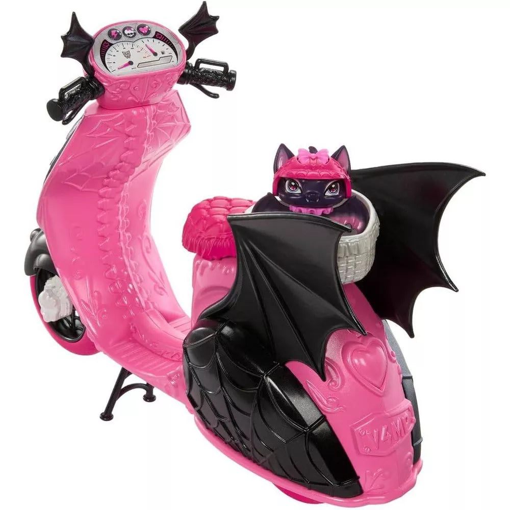 Mattel Monster High Draculaura Vamptastic Scooter Doll & Vehicle Set thumbnail