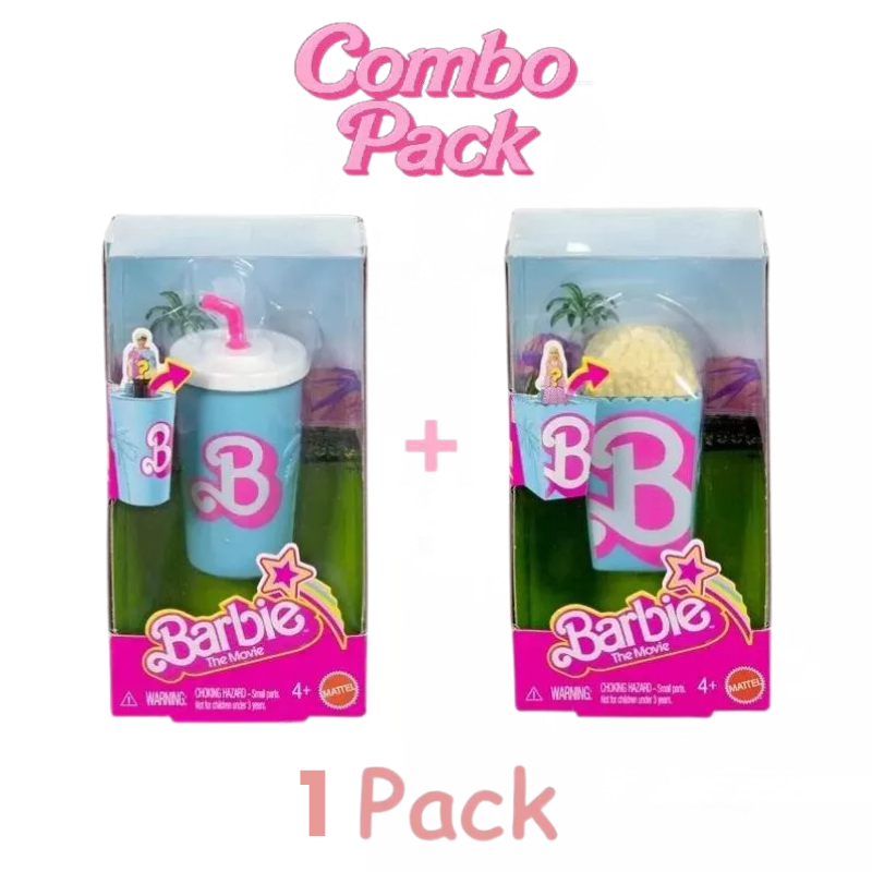 Mattel Barbie The Movie Mini BarbieLand Dolls Popcorn / Soda – Barbie Collection