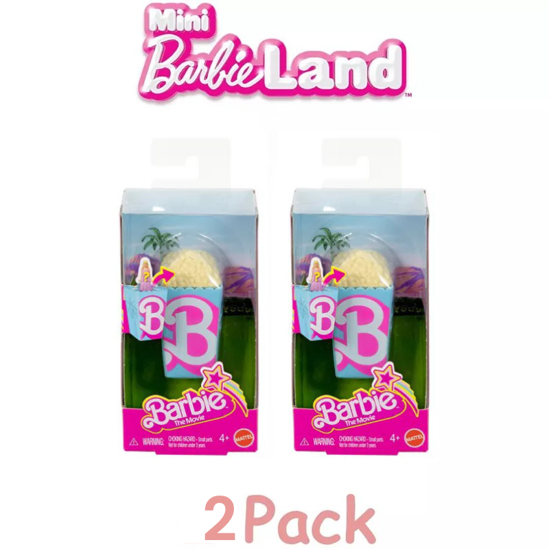 Mattel Barbie The Movie Mini BarbieLand Dolls Popcorn / Soda – Barbie Collection thumbnail