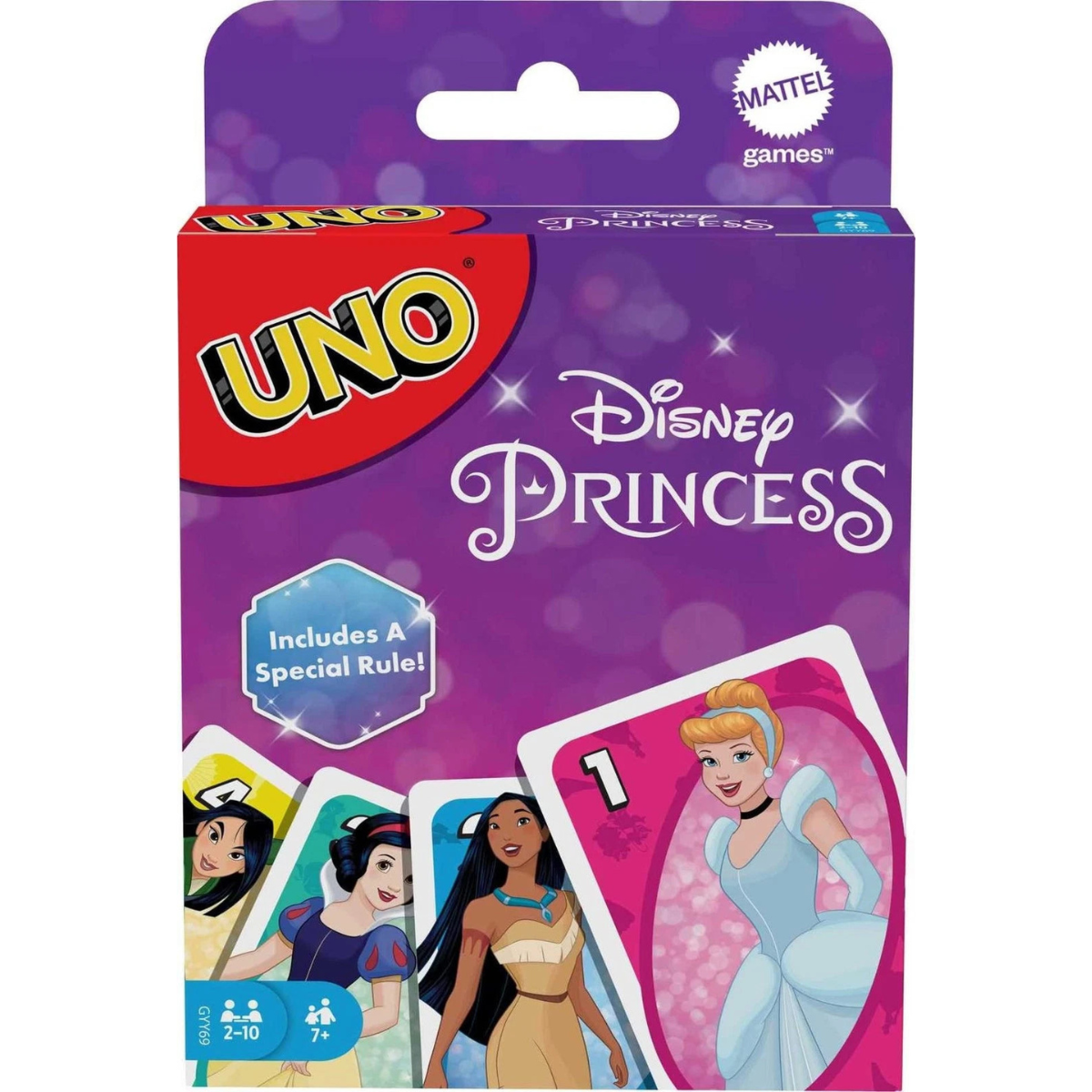 Mattel Card Games - The Classic Game of UNO - Disney Princesses Series Family Game Night