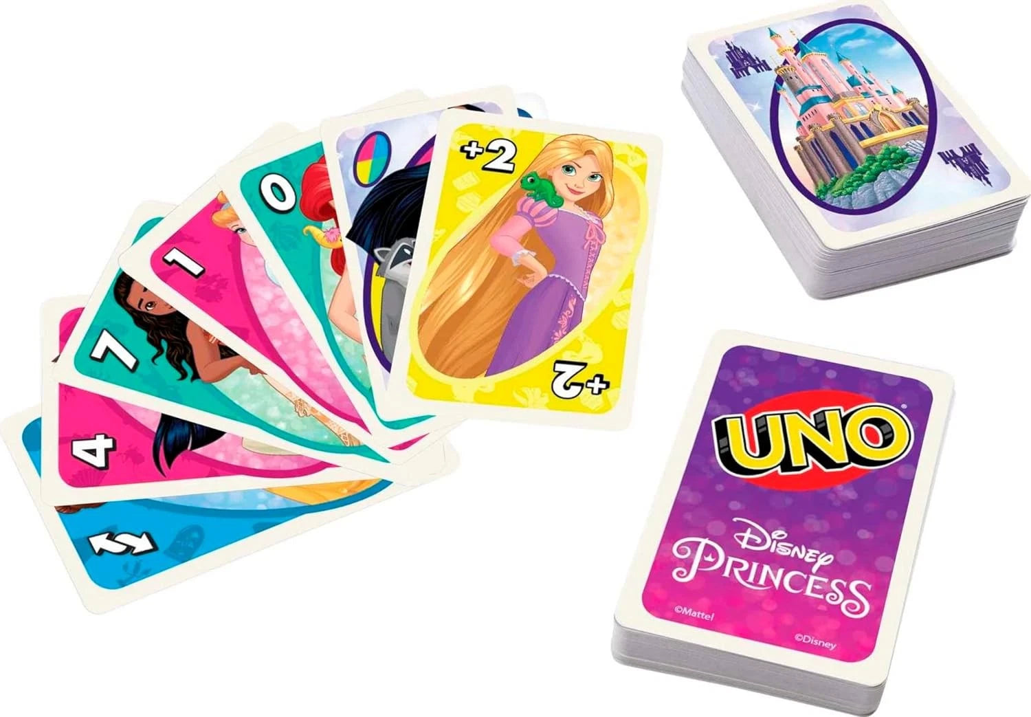 Mattel Card Games - The Classic Game of UNO - Disney Princesses Series Family Game Night thumbnail