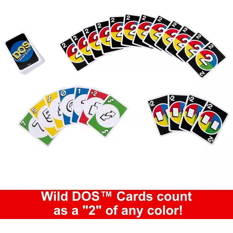 Mattel Games DOS Second Edition Card Game for Family Nights, Game Nights thumbnail