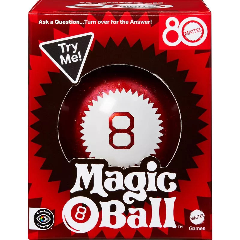 Mattel Games Magic 8 Ball Mattel 80th Anniversary Edition Novelty Game thumbnail