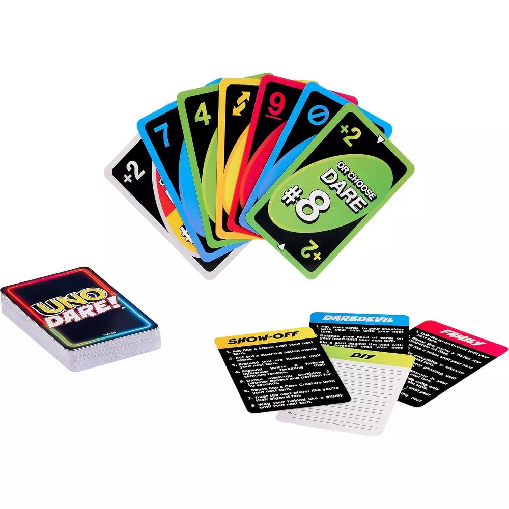 UNO Dare Card Game for Family Game Night 2–10 Players thumbnail