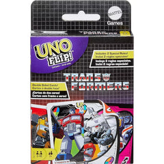 Mattel Games UNO Flip Transformers Card Game for Family Game Night 2 - 10 Players