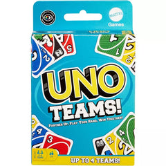 Mattel Games UNO Teams Card Game for Family Nights, Game Nights