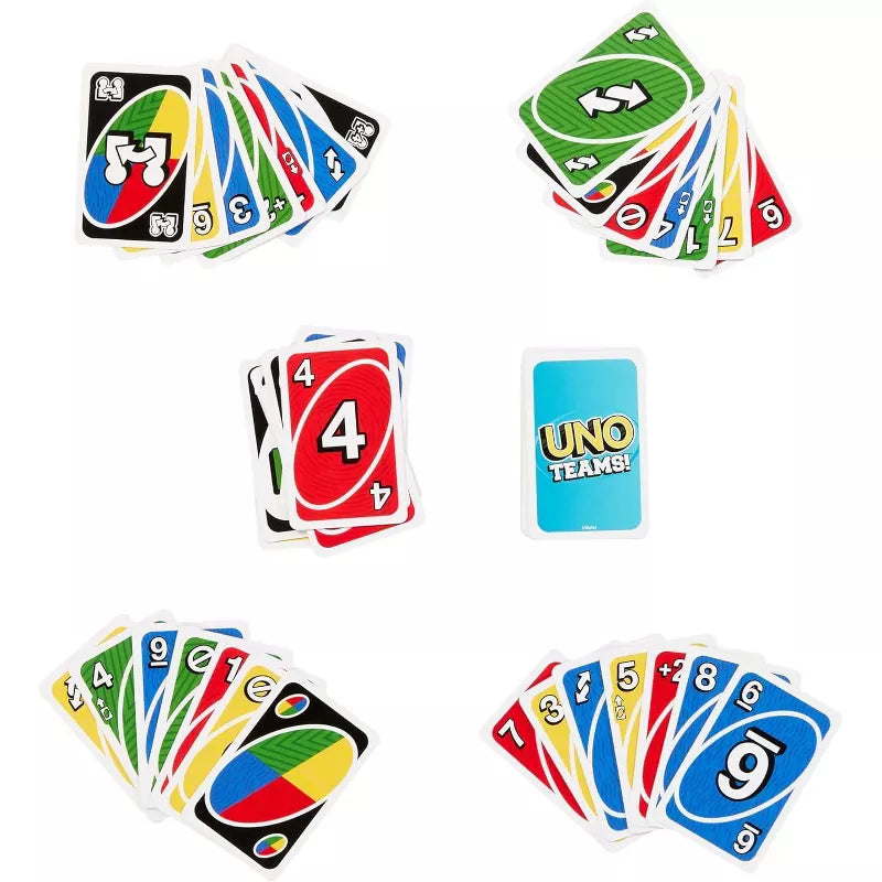 Mattel Games UNO Teams Card Game for Family Nights, Game Nights thumbnail