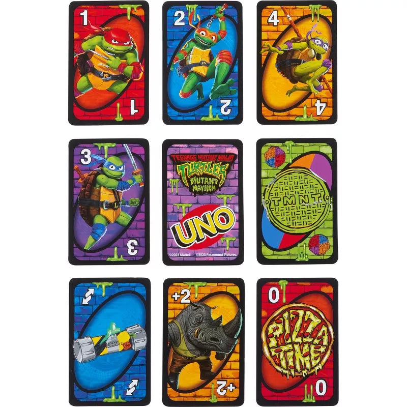 Mattel Games UNO Teenage Mutant Ninja Turtles Mutant Mayhem Card Game for Family Night thumbnail