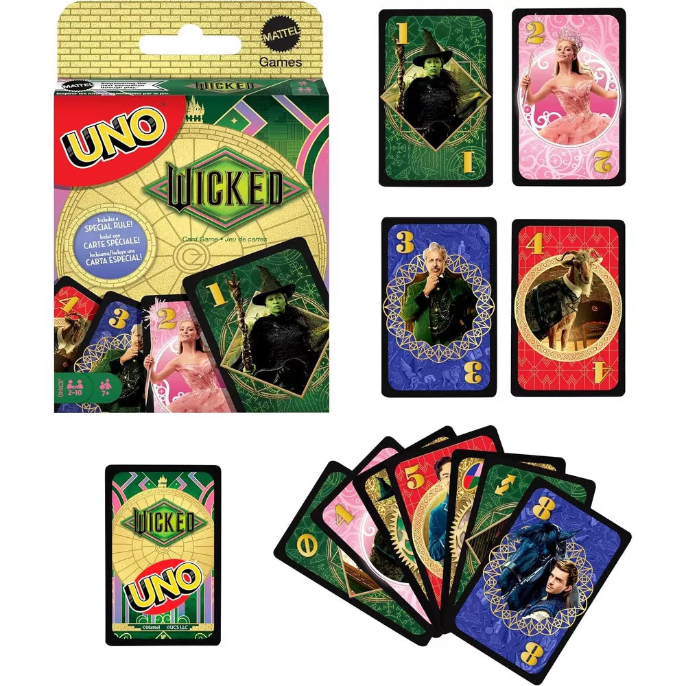 Mattel Games UNO Wicked Card Game for 2–10 Players thumbnail