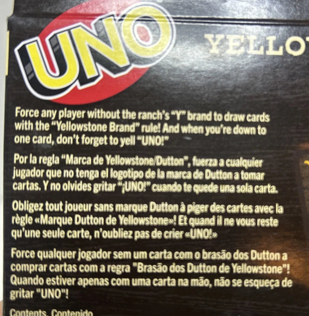 Mattel Games UNO Yellowstone Card Game for Family & Game Nights thumbnail