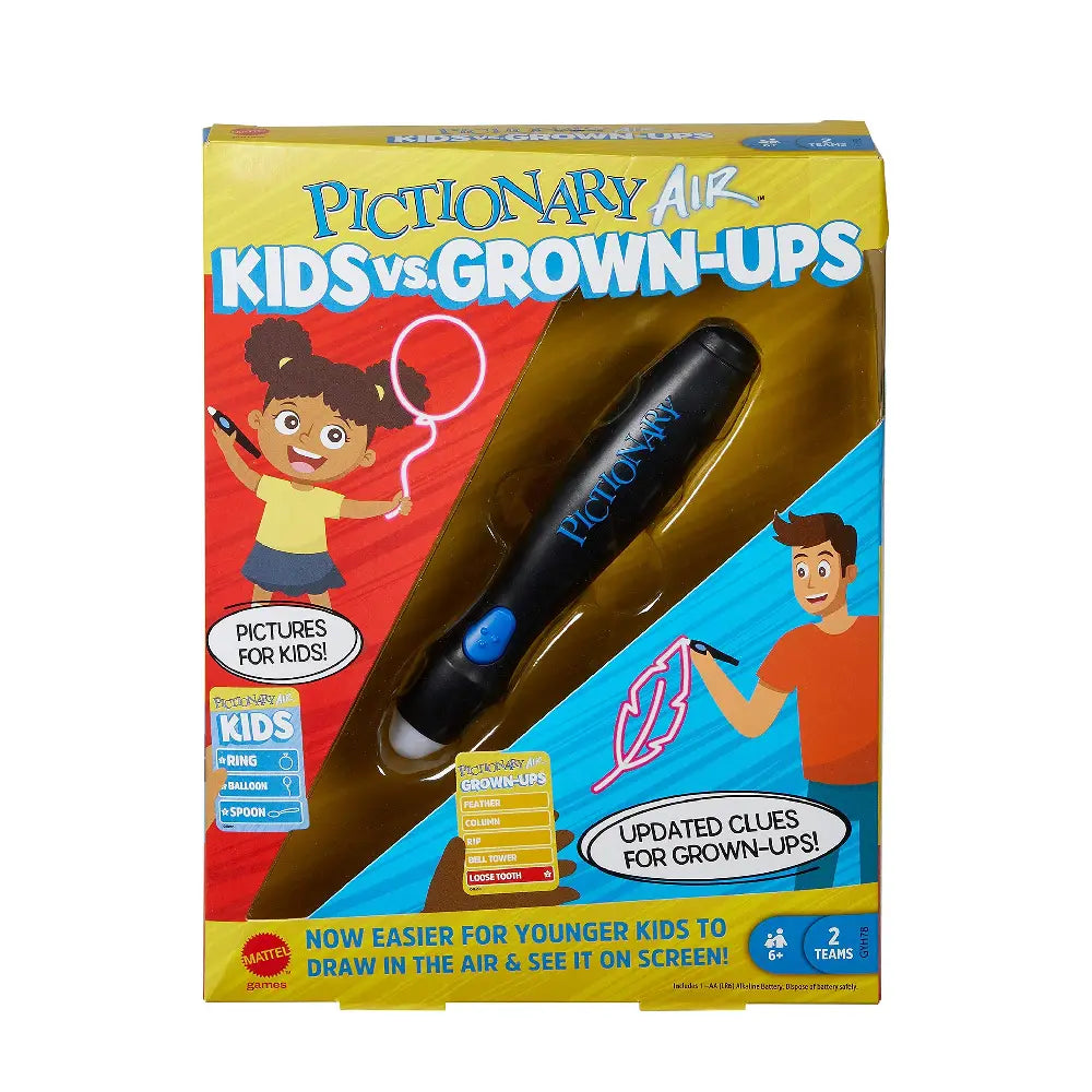 Mattel Games Pictionary Air Kids Vs. Grown-Ups GXX04 thumbnail