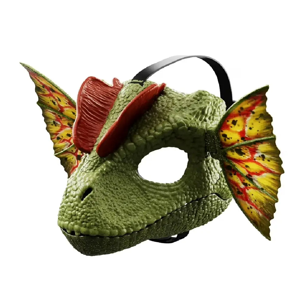 Mattel Jurassic World Role-Play Mask, Dilophosaurus with Venom Launching Water Feature