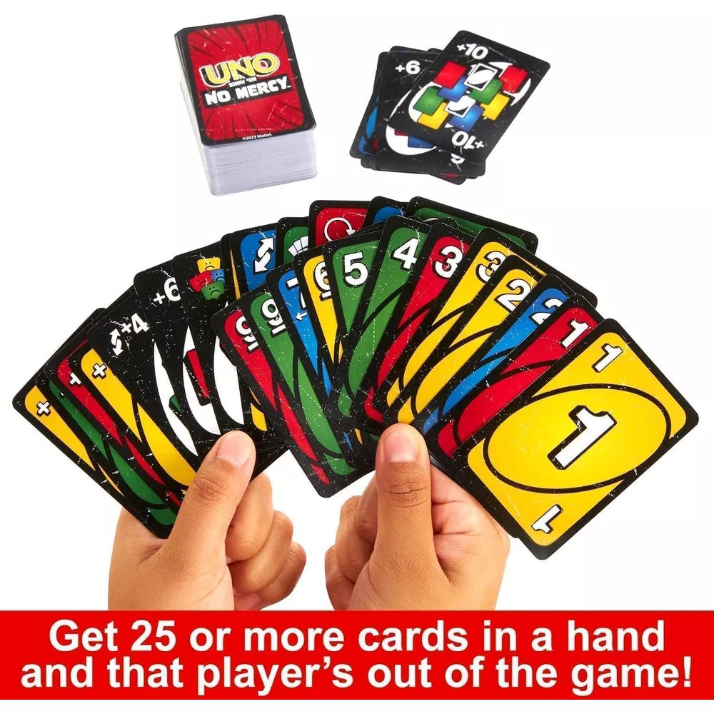 Mattel UNO 3-Pack Card Game Bundle – UNO, UNO Flip! & No Mercy thumbnail