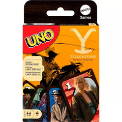 Mattel Games UNO Yellowstone Card Game for Kids, Adults, Families & Parties with Deck & Special Rule Inspired by The TV Show