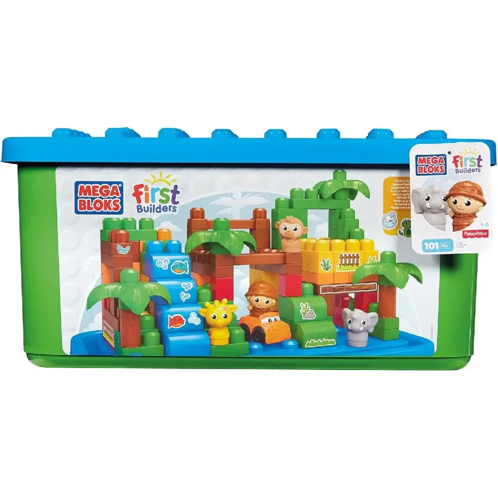 Mega Bloks First Builders Safari Animals Large Tub Town Fisher Price 100+ thumbnail