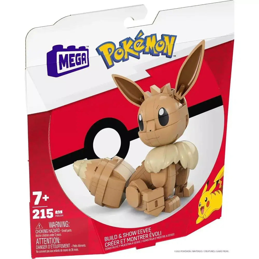 Mega Pokémon Building Toys Set Build & Show Eevee HDL84 thumbnail