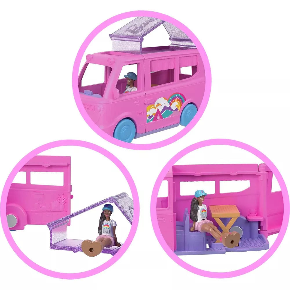 Mini Barbie Land Camper Van & Tent Camping Playset with 1.5-Inch Doll thumbnail