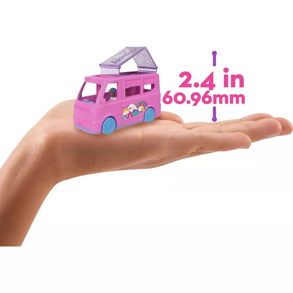 Mini Barbie Land Camper Van & Tent Camping Playset with 1.5-Inch Doll thumbnail