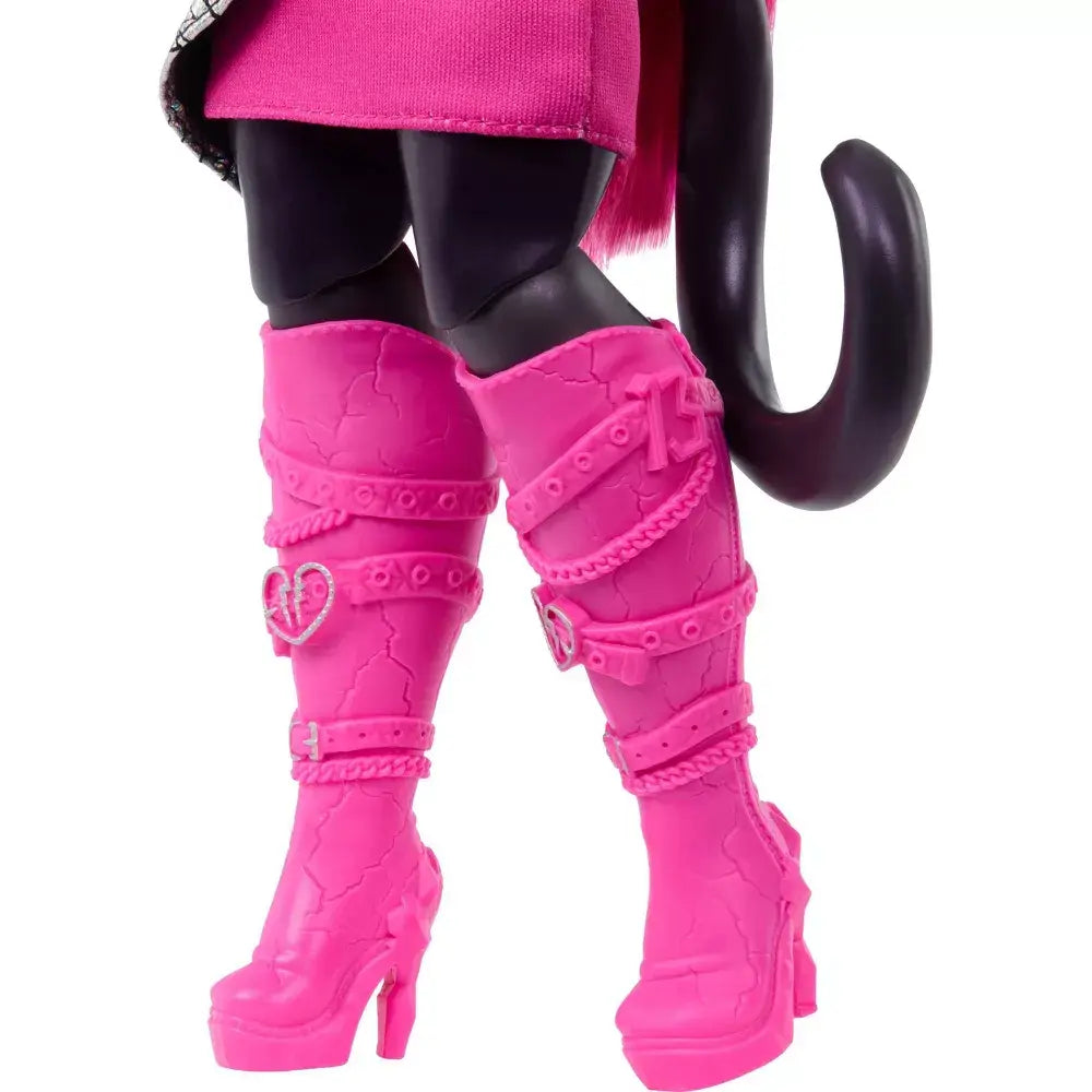 Monster High Catty Noir Werecat with Pet Cat Amulette HXH76 thumbnail