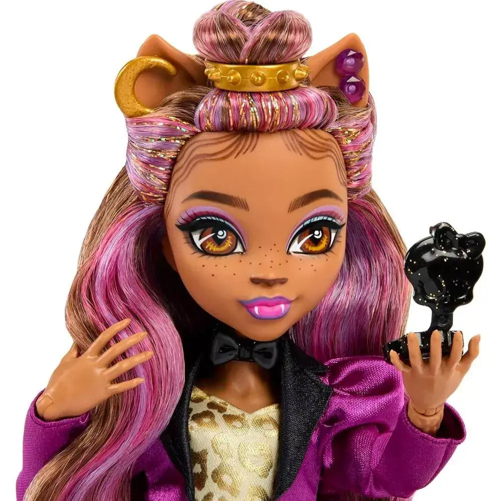Monster High Clawdeen Wolf Doll in Monster Ball Party Dress HNF69 thumbnail