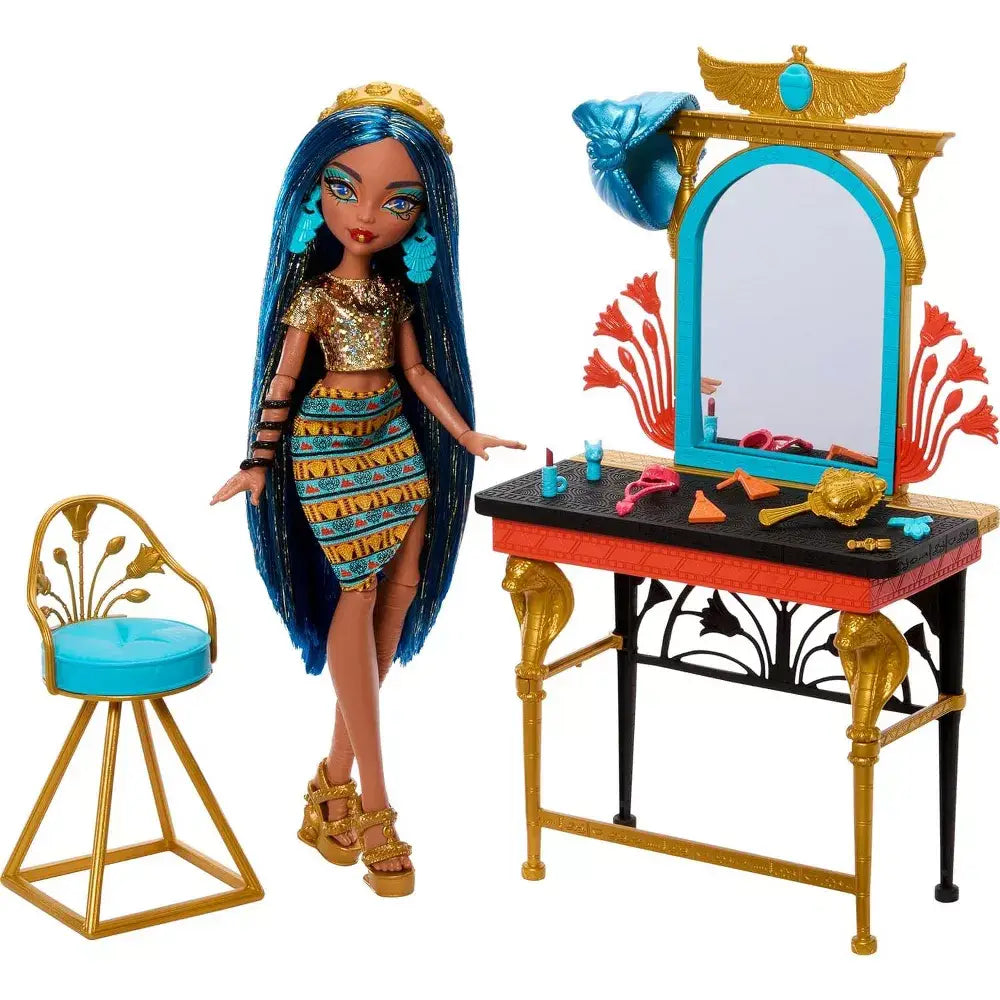 Monster High Self Scare Day Cleo De Nile Doll Play Set HXH96 thumbnail